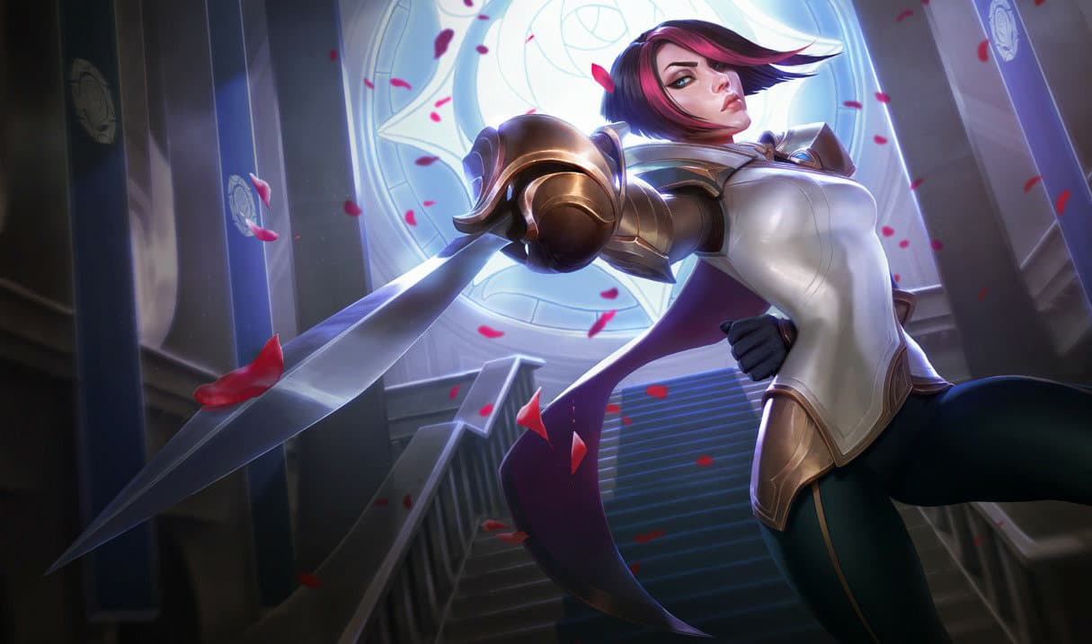 Fiora splash art, League of Legends