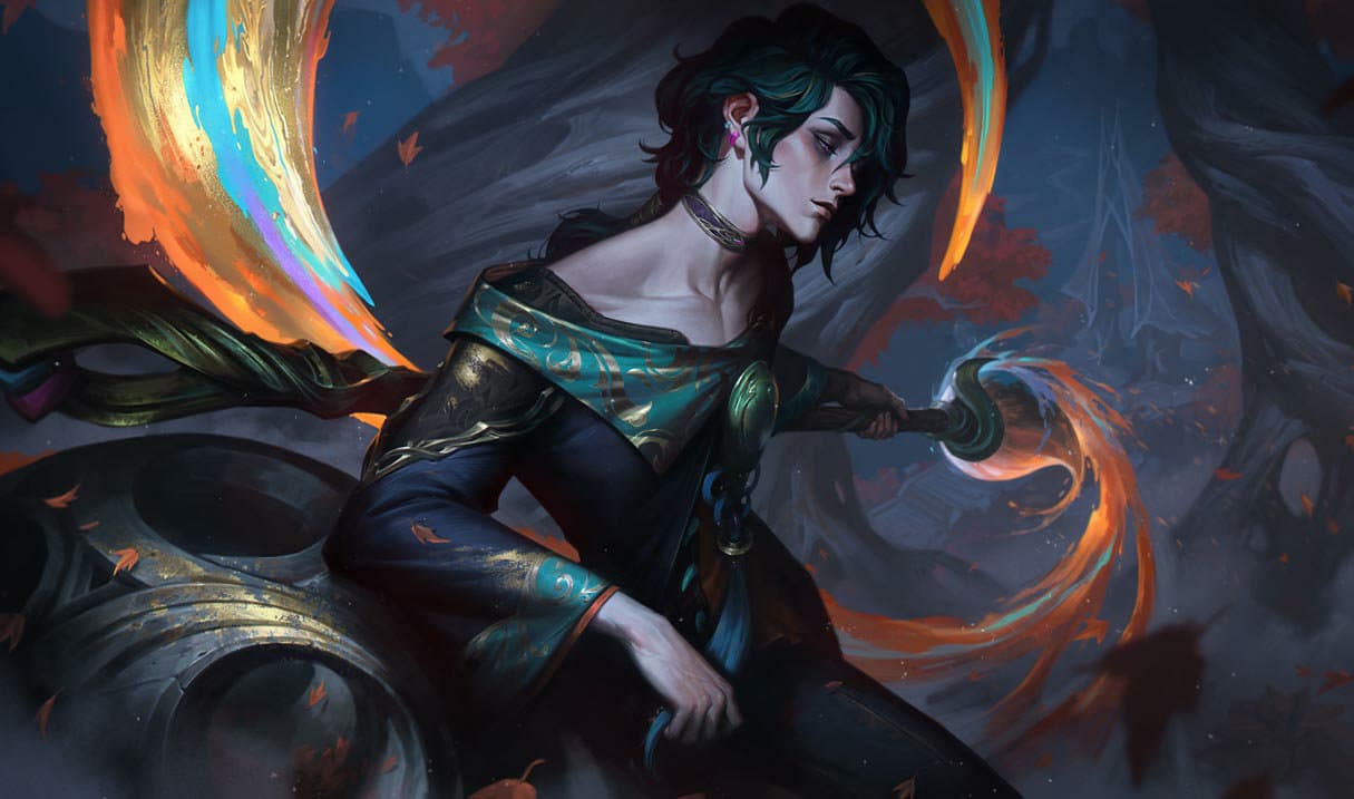 Hwei splash art, League of Legends