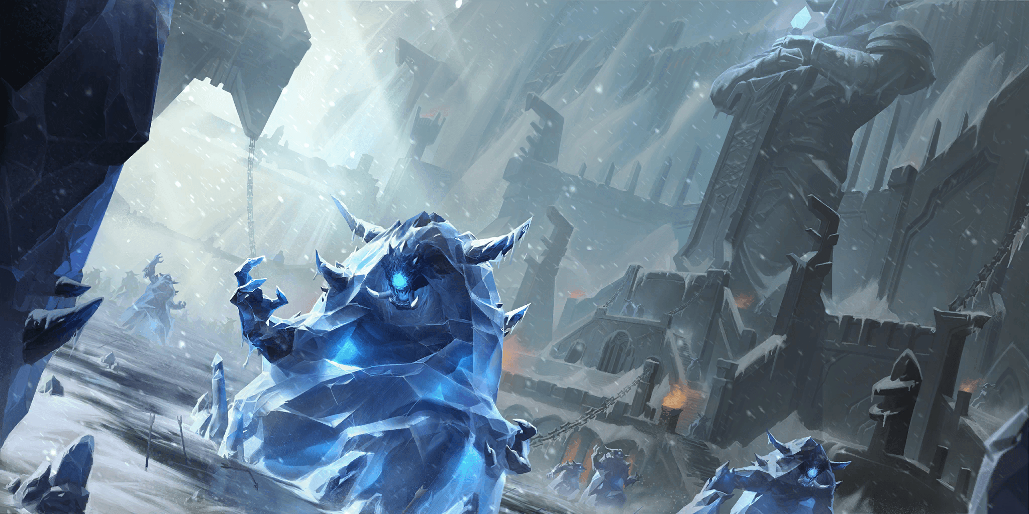 Frozen Thrall, Legends of Runeterra illustration by Kudos Productions