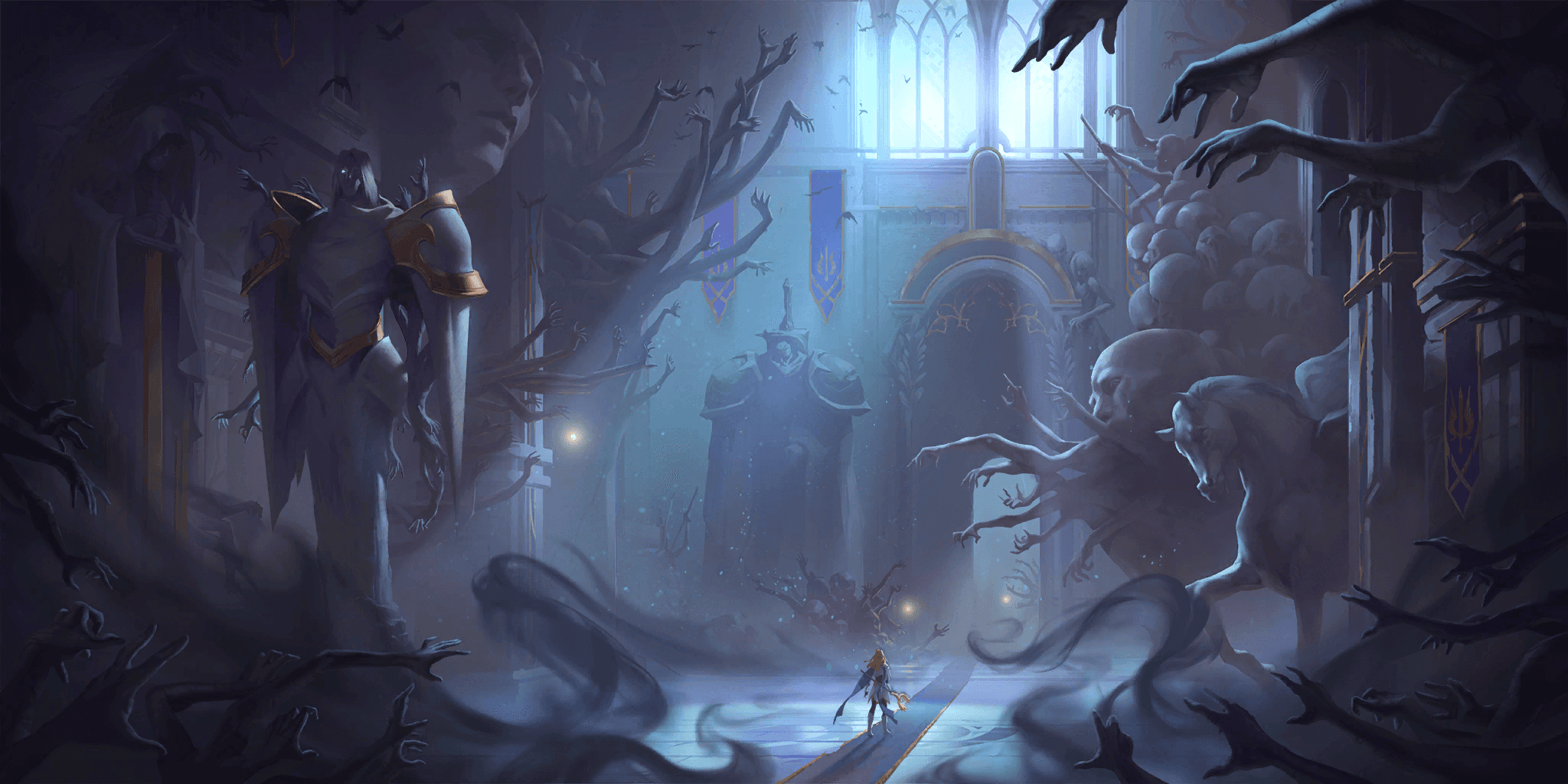 The Petricite Hall, Legends of Runeterra illustration by Envar Studio
